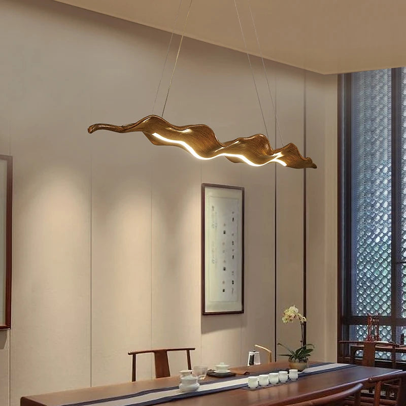 Japanese Wooden Chandelier