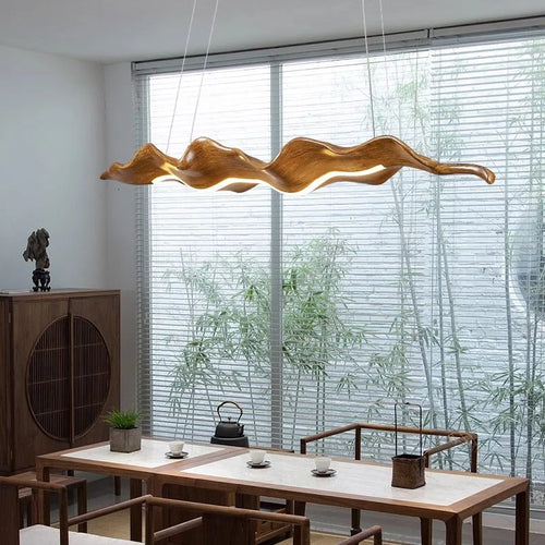 Japanese Wooden Chandelier