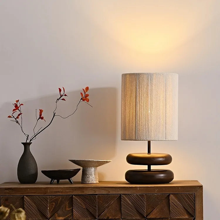 Wabi Sabi Walnut Table Lamp