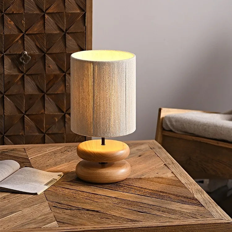 Wabi Sabi Walnut Table Lamp