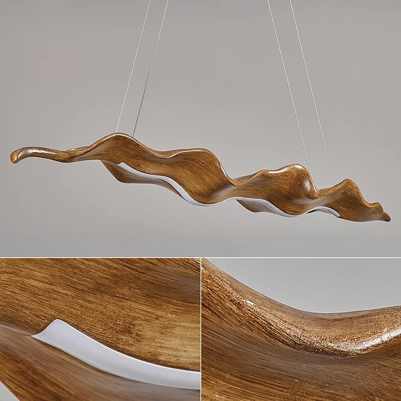Japanese Wooden Chandelier