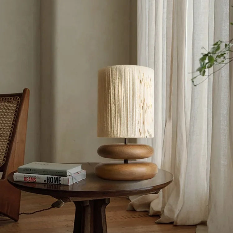 Wabi Sabi Walnut Table Lamp